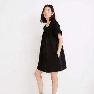 Smocked-Neck Wide-Sleeve Mini Dress MADEWELL NWT